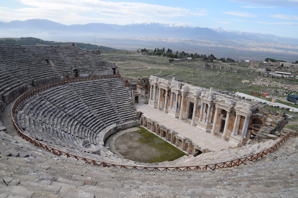 Teatro de Hierápolis, em Pamukkale, na Turquia