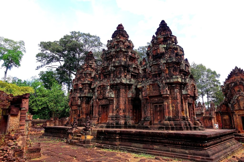Camboja - Templo Banteay Srei - Foto Dausabine Pixabay